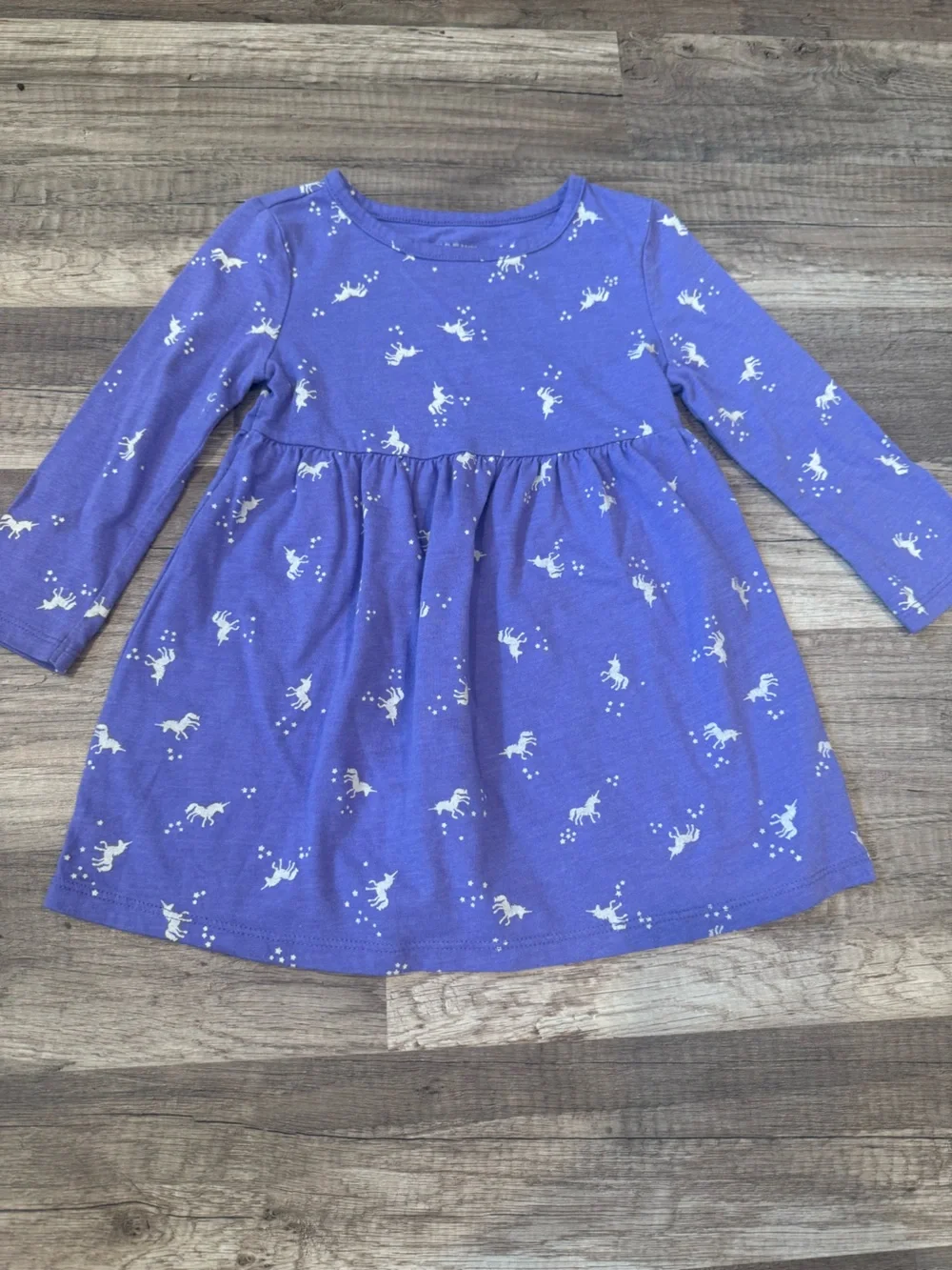 Old Navy Lavender Purple Long-Sleeve Unicorn Dress